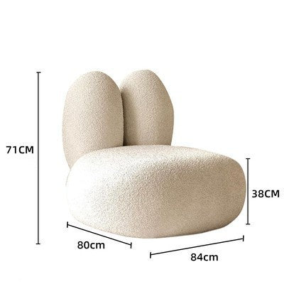 Curved Lamb Cashmere Sofa