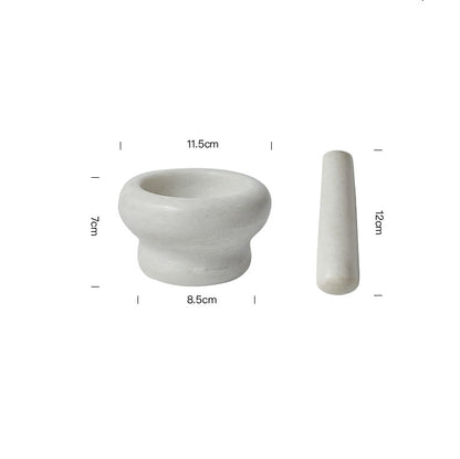 Marble Mortar And Pestle