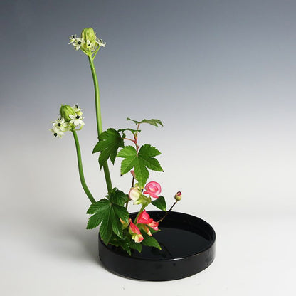 Japanese Ceramic Flower Arrangement Plate