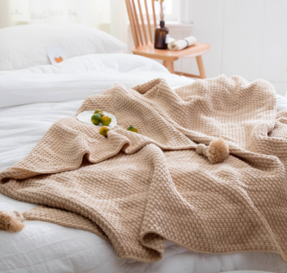 Tassel Knit Throw