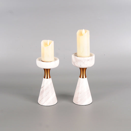 Marble U-shaped Candle Holder