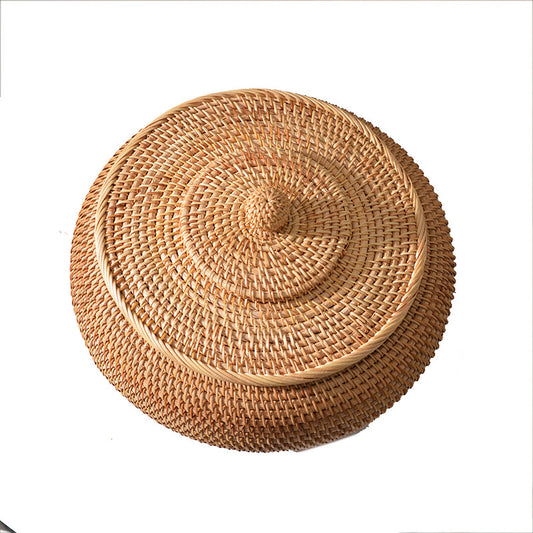 Handmade Woven Bowl With Lid