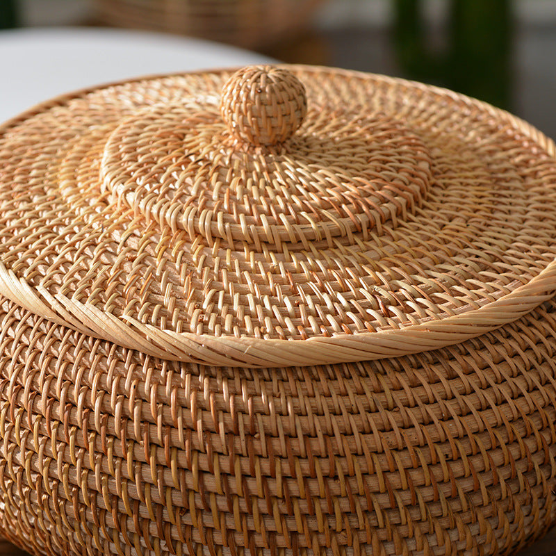 Handmade Woven Bowl With Lid