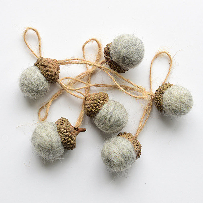 Wool Acorn Ornament