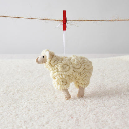 Wool Sheep Ornament