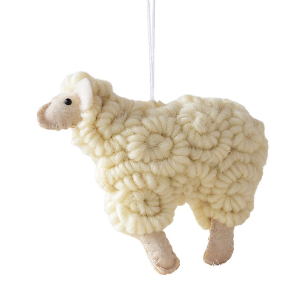 Wool Sheep Ornament