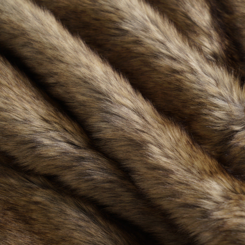 Brown Faux Fur Throw