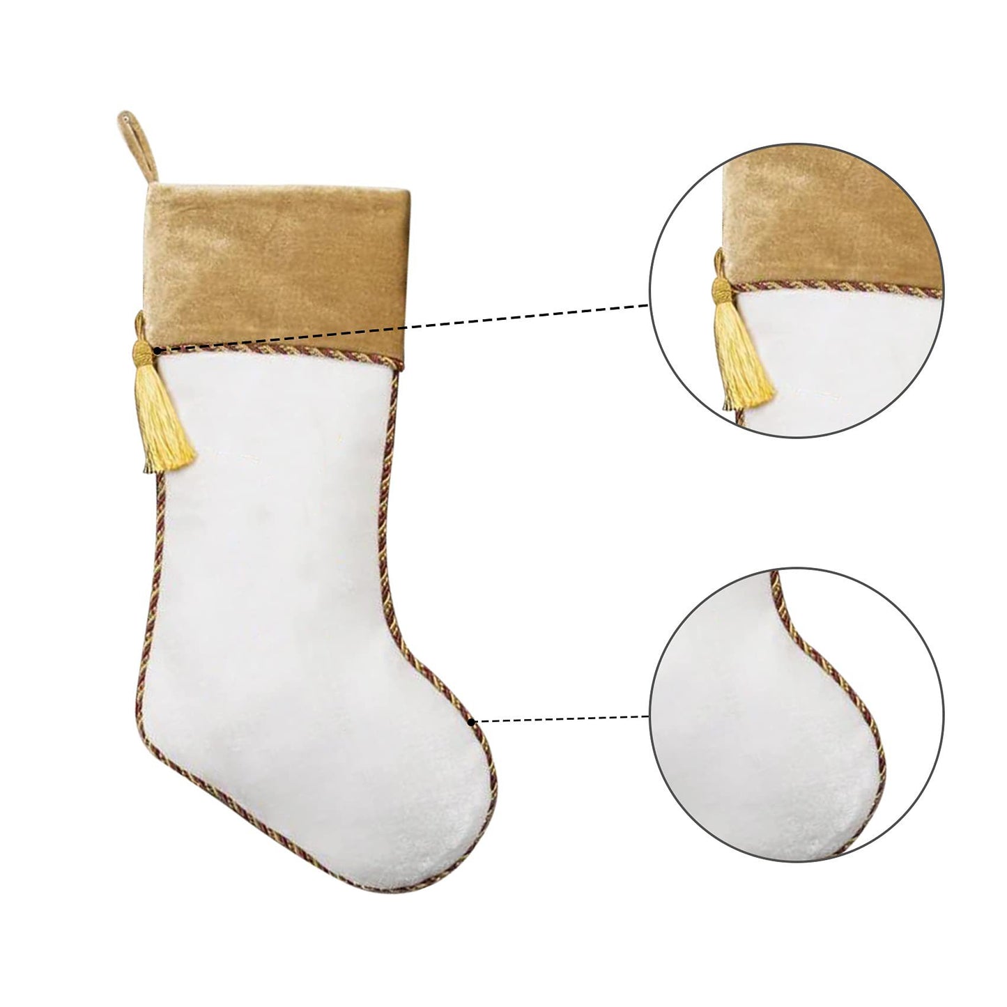 Gold And White Stocking