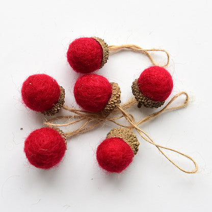 Wool Acorn Ornament