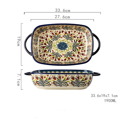 Floral Casserole Dish