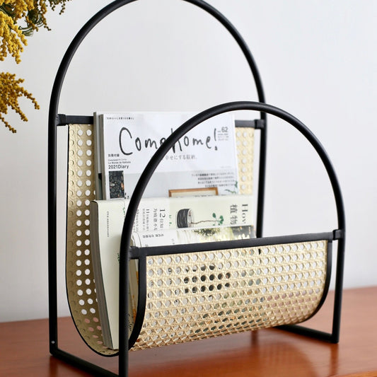 Rattan Magazine Rack