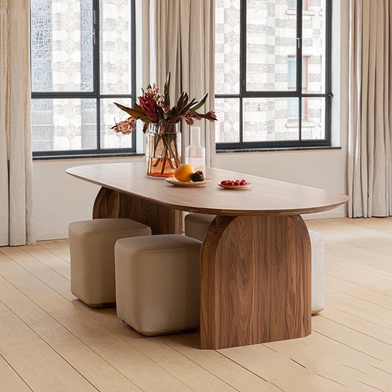 Curve Wood Dining Table